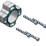 BRIDA SALIDA TIPO FL Z45 - KZ459010 + KZ450200