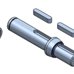 EJE SALIDA SIMPLE INOX Z45/I45 - KI0455028